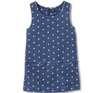 GAP Blue Polka Dot Kids Casual Dress new with tags